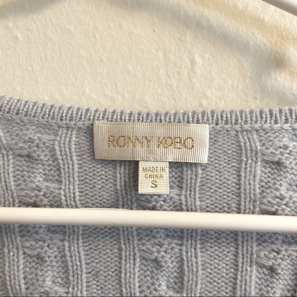 RONNY KOBO Phyllis Cashmere Cropped Cardigan - Picture 9 of 16